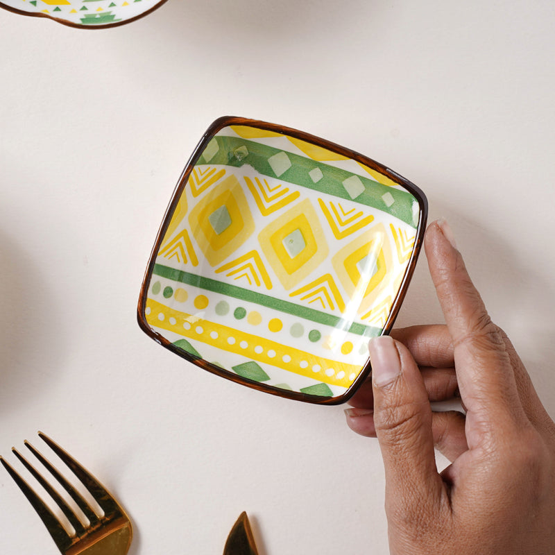Quirky Printed Ramekin - Bowl,ceramic bowl, snack bowls, curry bowl, popcorn bowls | Bowls for dining table & home decor