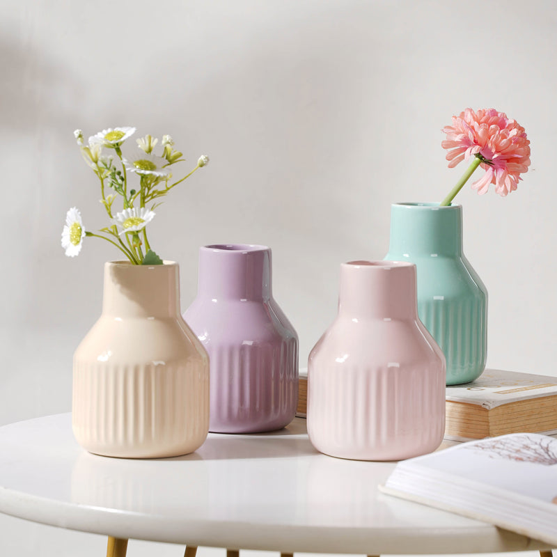 Glossy Decorative Flower Pot - Flower vase for home decor, office and gifting | Home decoration items