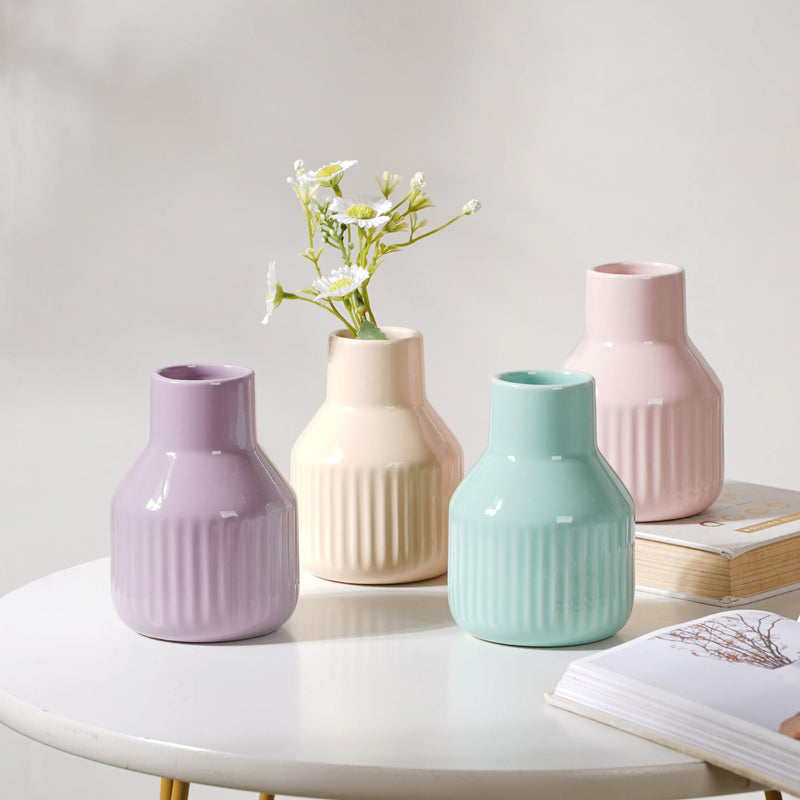 Glossy Decorative Flower Pot - Flower vase for home decor, office and gifting | Home decoration items