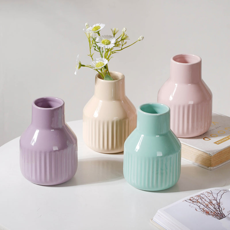 Glossy Decorative Flower Pot - Flower vase for home decor, office and gifting | Home decoration items