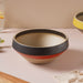Soboku Red And Black Large Serving Bowl 7.5 Inch 1.3 L - Bowl, ceramic bowl, serving bowls, noodle bowl, salad bowls, bowl for snacks, large serving bowl | Bowls for dining table & home decor