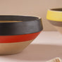 Soboku Red And Black Large Serving Bowl 7.5 Inch 1.3 L - Bowl, ceramic bowl, serving bowls, noodle bowl, salad bowls, bowl for snacks, large serving bowl | Bowls for dining table & home decor