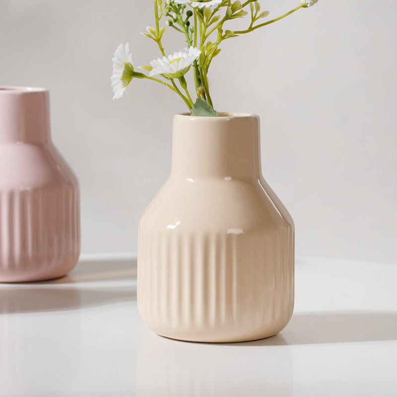 Glossy Decorative Flower Pot - Flower vase for home decor, office and gifting | Home decoration items