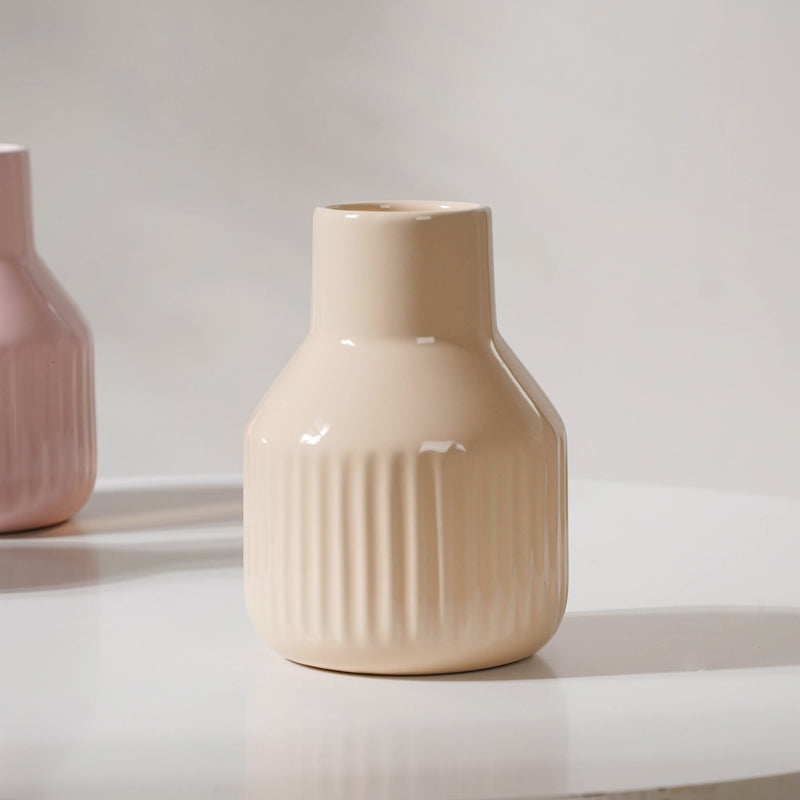 Glossy Decorative Flower Pot - Flower vase for home decor, office and gifting | Home decoration items