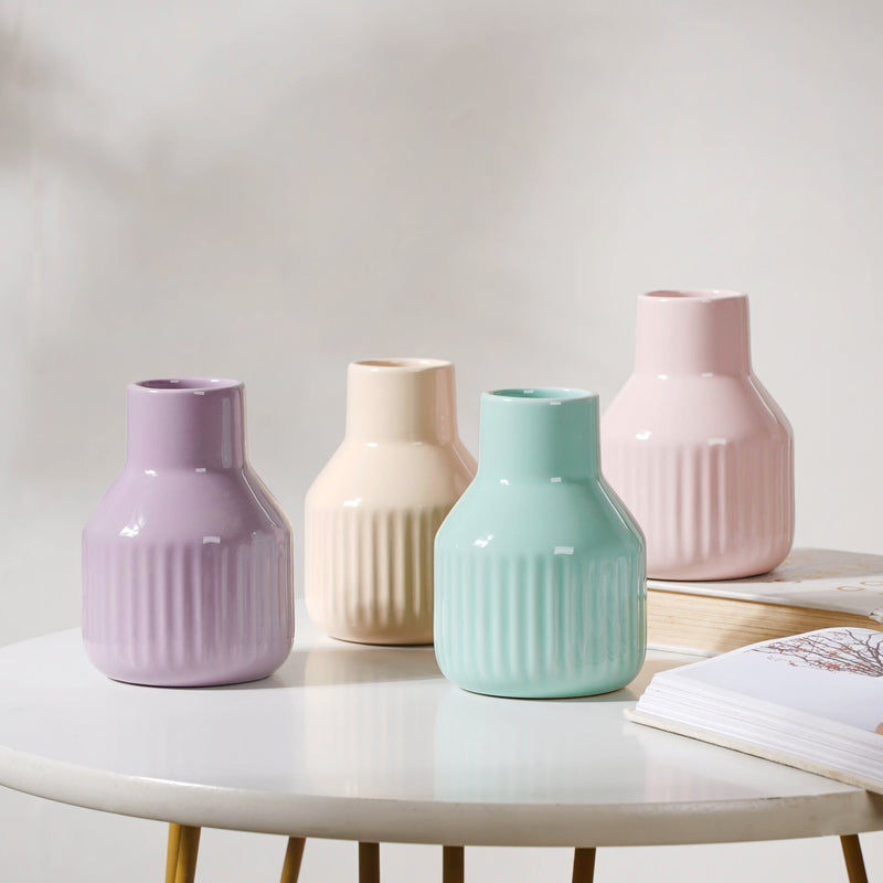 Glossy Decorative Flower Pot - Flower vase for home decor, office and gifting | Home decoration items