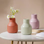 Matte Soft Hued Vase - Flower vase for home decor, office and gifting | Home decoration items