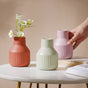 Matte Soft Hued Vase - Flower vase for home decor, office and gifting | Home decoration items