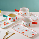 Fruit Print Pot and Plate Set