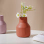 Matte Soft Hued Vase - Flower vase for home decor, office and gifting | Home decoration items