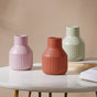 Matte Soft Hued Vase - Flower vase for home decor, office and gifting | Home decoration items