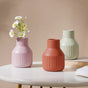 Matte Soft Hued Vase - Flower vase for home decor, office and gifting | Home decoration items