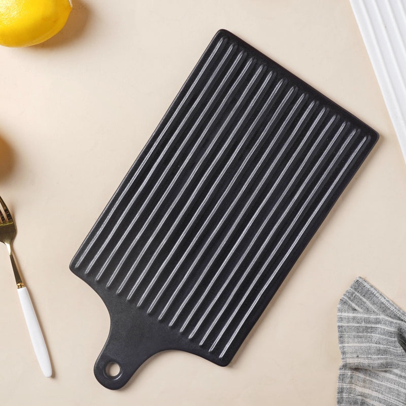 Flat Grill Plate - Ceramic platter, serving platter, fruit platter | Plates for dining table & home decor