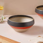 Soboku Red And Black Small Serving Bowl 6.5 Inch 1 L - Bowl, ceramic bowl, serving bowls, noodle bowl, salad bowls, bowl for snacks, large serving bowl | Bowls for dining table & home decor