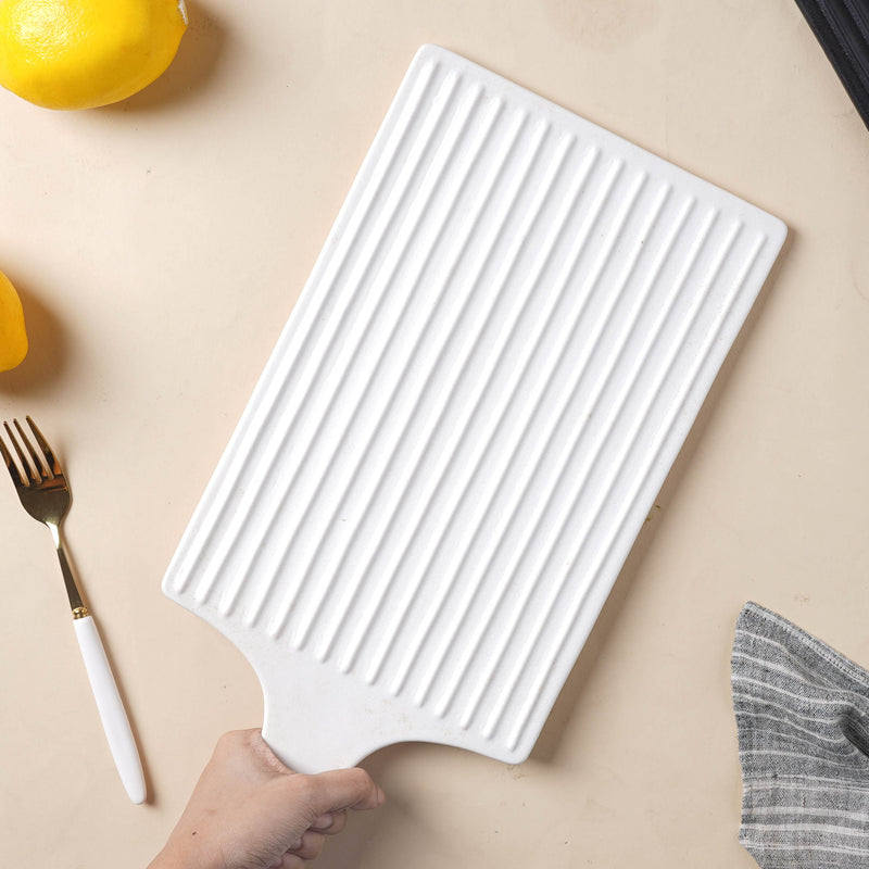 Flat Grill Plate - Ceramic platter, serving platter, fruit platter | Plates for dining table & home decor