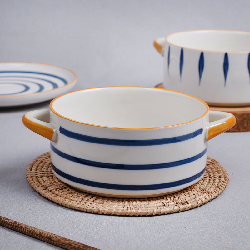 Serving Bowl With Handles Nitori - Bowl, ceramic bowl, serving bowls, noodle bowl, salad bowls, bowl for snacks, baking bowls, large serving bowl, bowl with handle | Bowls for dining table & home decor