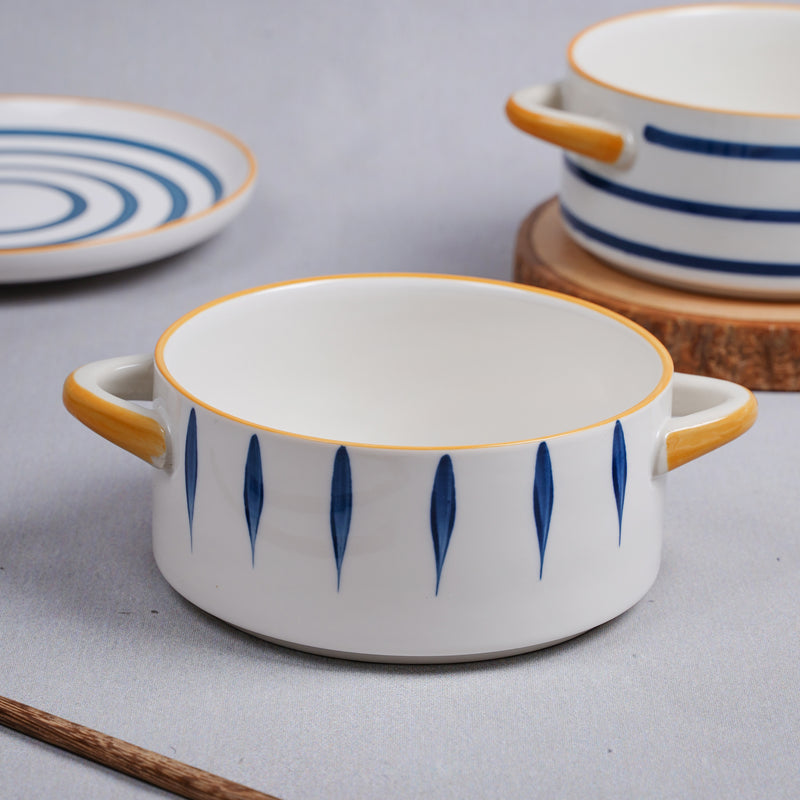 Serving Bowl With Handles Nitori - Bowl, ceramic bowl, serving bowls, noodle bowl, salad bowls, bowl for snacks, baking bowls, large serving bowl, bowl with handle | Bowls for dining table & home decor