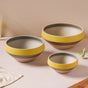 Soboku Grey And Yellow Small Serving Bowl 6.5 Inch 1 L - Bowl, ceramic bowl, serving bowls, noodle bowl, salad bowls, bowl for snacks, large serving bowl | Bowls for dining table & home decor