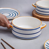 Serving Bowl With Handles Nitori Large - Bowl, ceramic bowl, serving bowls, noodle bowl, salad bowls, bowl for snacks, baking bowls, large serving bowl, bowl with handle | Bowls for dining table & home decor