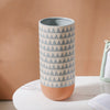 Chevron Flute Vase - Flower vase for home decor, office and gifting | Room decoration items
