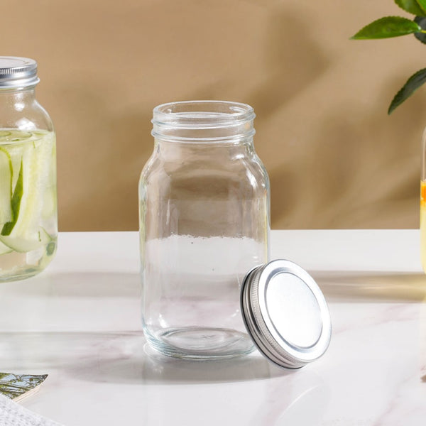 Glass Pickle Jar With Lid Set Of 4 750ml