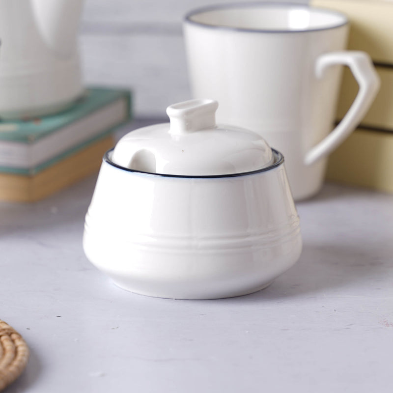Black and White Tea Set - Tea cup set, tea set, teapot set | Tea set for Dining Table & Home Decor