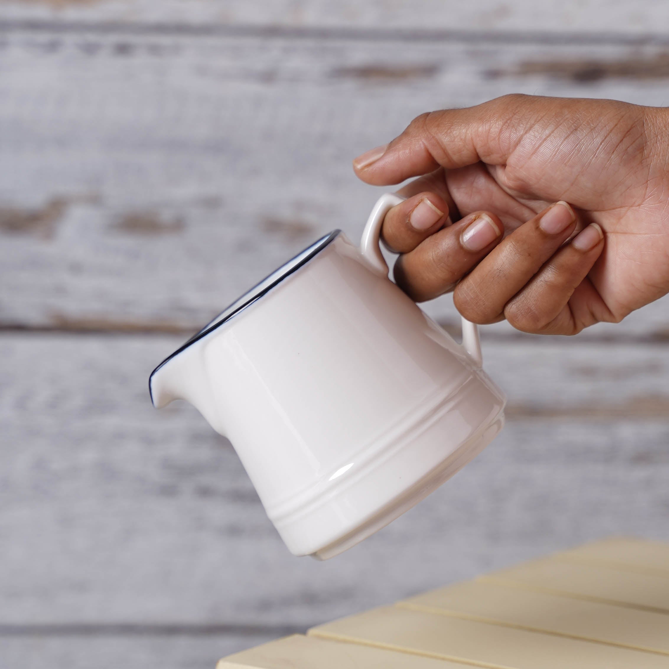 Black and White Tea Set