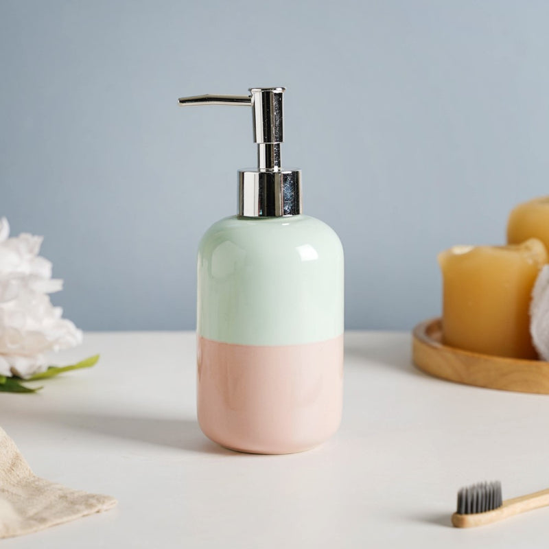 Dual Toned Ceramic Soap Dispenser 350 ml