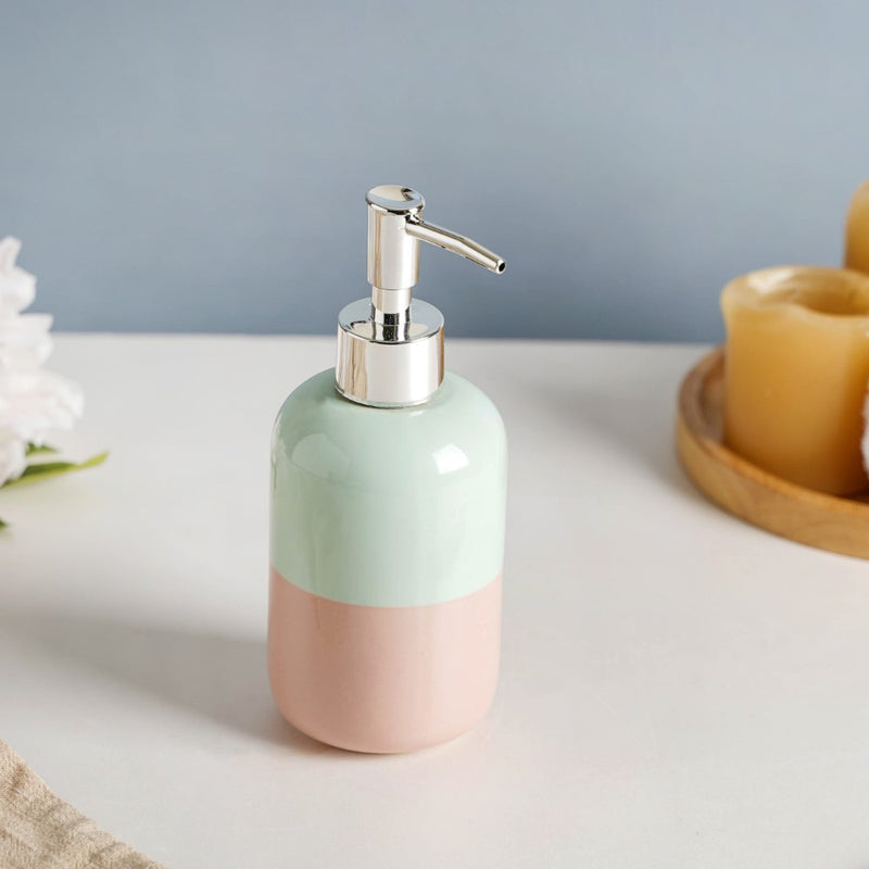 Dual Toned Ceramic Soap Dispenser 350 ml