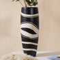 Black and White Flower Vase - Flower vase for home decor, office and gifting | Home decoration items