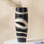 Black and White Flower Vase - Flower vase for home decor, office and gifting | Home decoration items