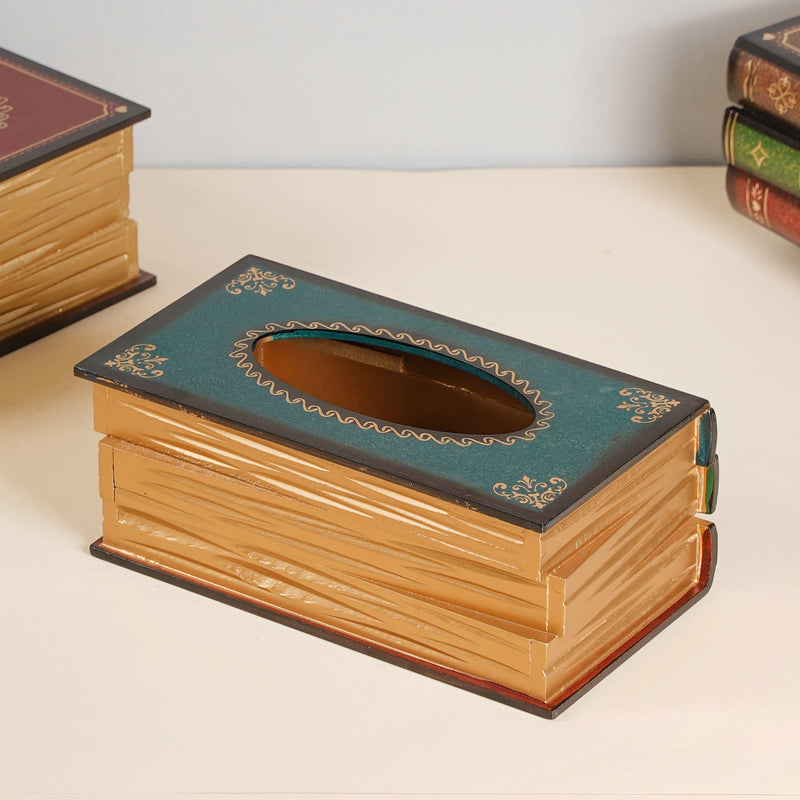 Stacked Books Tissue Box - Tissue box and organizer | Home and room decor items