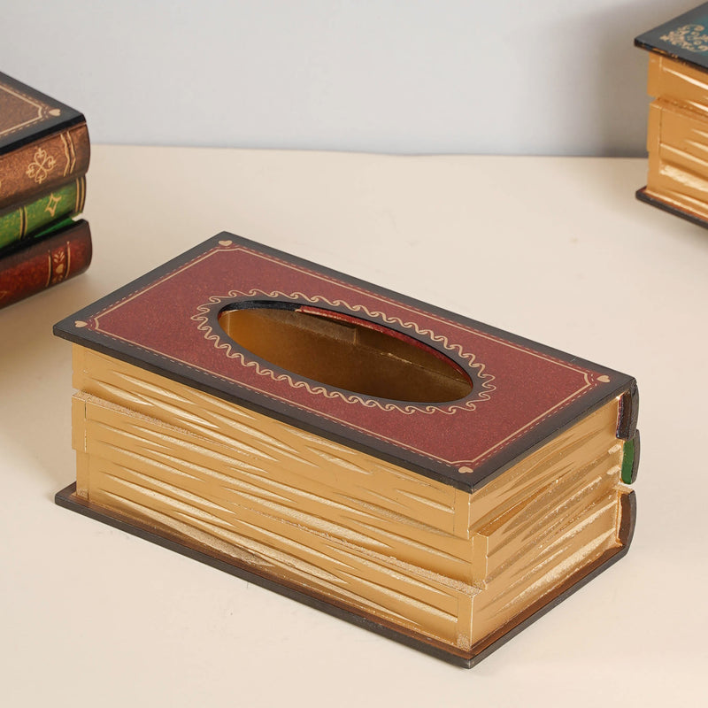 Stacked Books Tissue Box - Tissue box and organizer | Home and room decor items