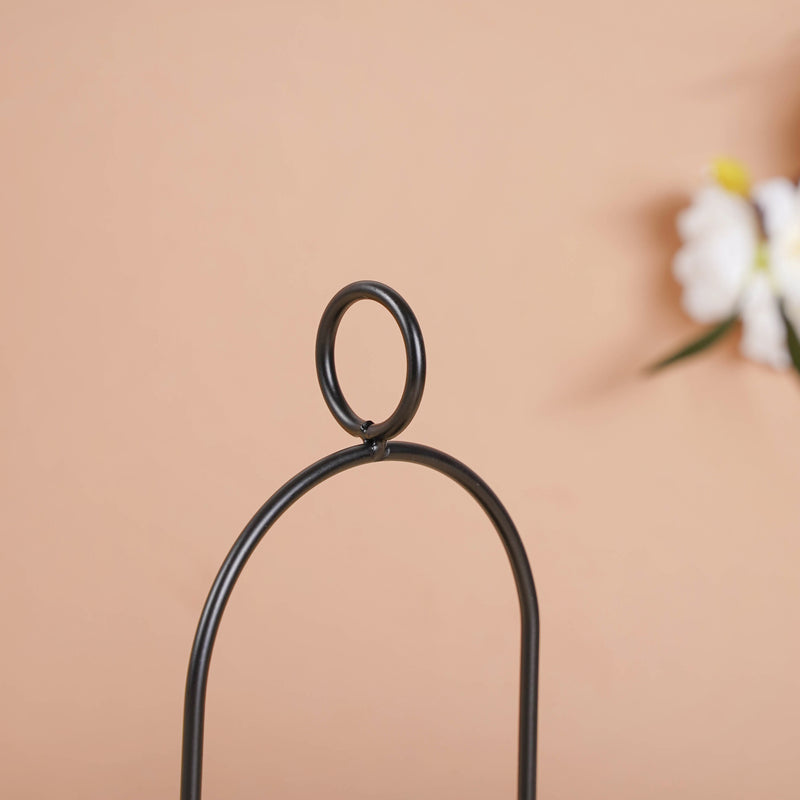 Black Metal Candle Stand Set of 2 - Candle holder | Home decor