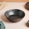 Earthen Stoneware Serving Bowl Matte Black 900 ml - Bowl, ceramic bowl, serving bowls, noodle bowl, salad bowls, bowl for snacks, large serving bowl | Bowls for dining table & home decor