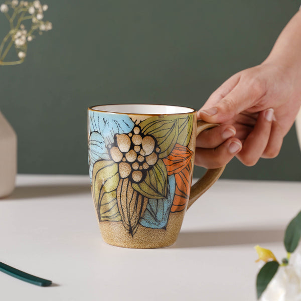 Ikebana Tea Cup 350 ml- Mug for coffee, tea mug, cappuccino mug | Cups and Mugs for Coffee Table & Home Decor