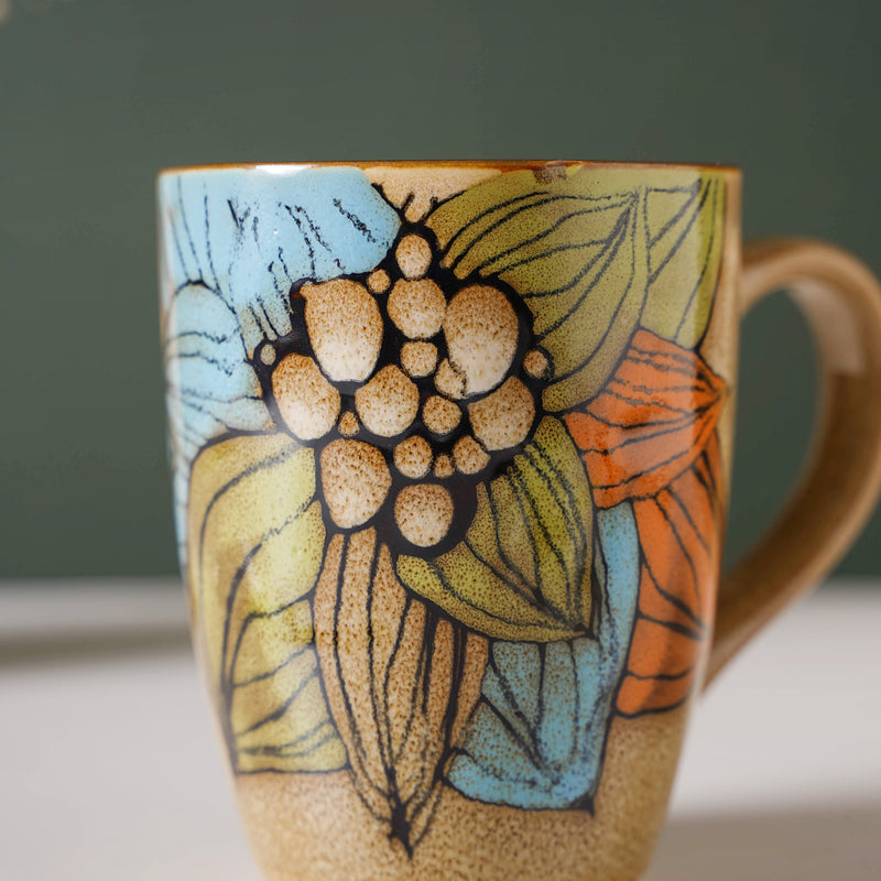 Ikebana Tea Cup 350 ml- Mug for coffee, tea mug, cappuccino mug | Cups and Mugs for Coffee Table & Home Decor