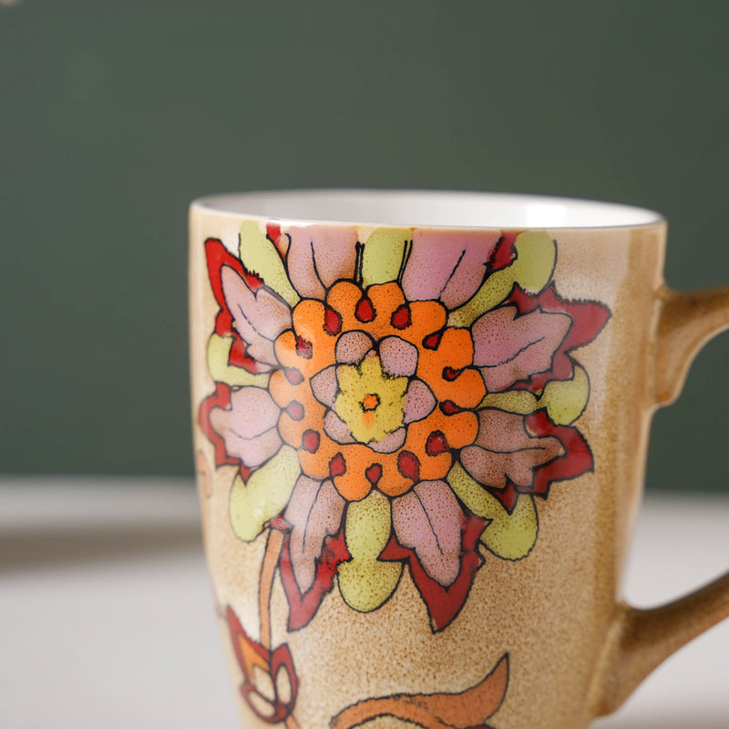 Ikebana Coffee Mug 350 ml- Mug for coffee, tea mug, cappuccino mug | Cups and Mugs for Coffee Table & Home Decor