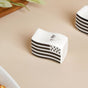 Wavy Ceramic Salt And Pepper Shakers Set Black And White - Kitchen Tool