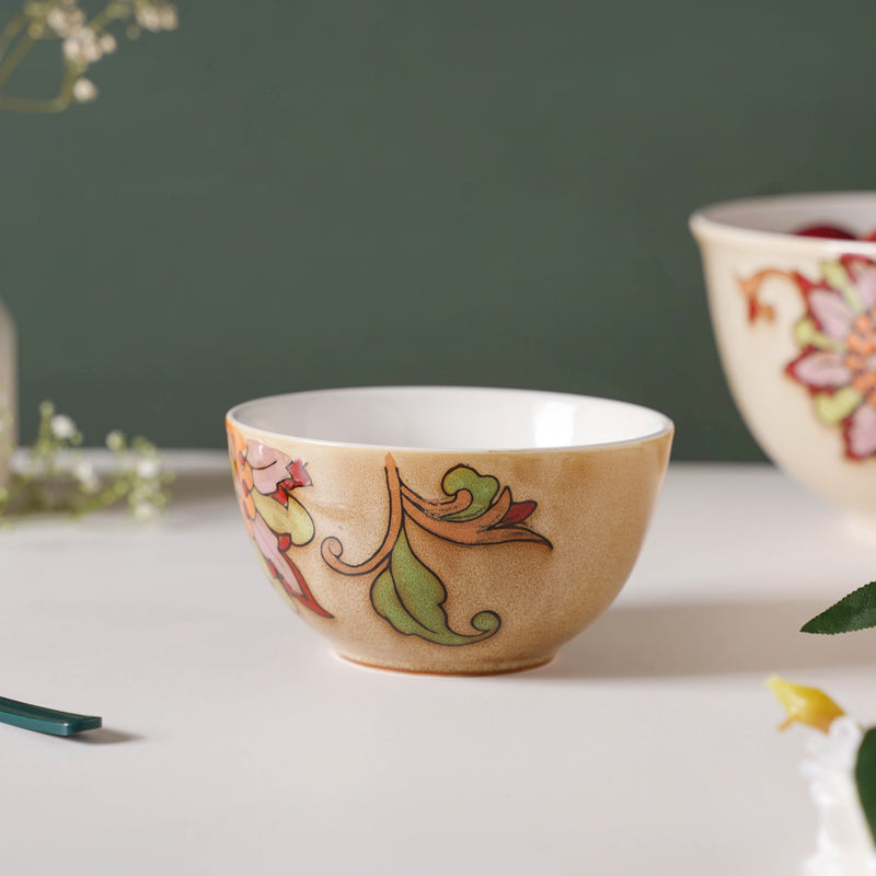 Ikebana Soup Bowl 300 ml - Bowl, soup bowl, ceramic bowl, snack bowls, curry bowl, popcorn bowls | Bowls for dining table & home decor