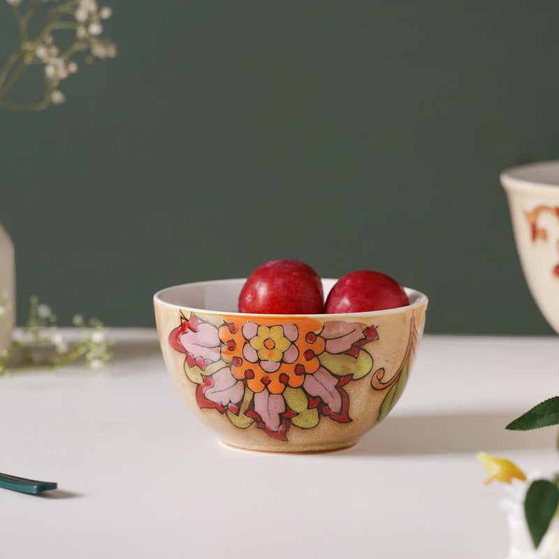 Ikebana Soup Bowl 300 ml - Bowl, soup bowl, ceramic bowl, snack bowls, curry bowl, popcorn bowls | Bowls for dining table & home decor