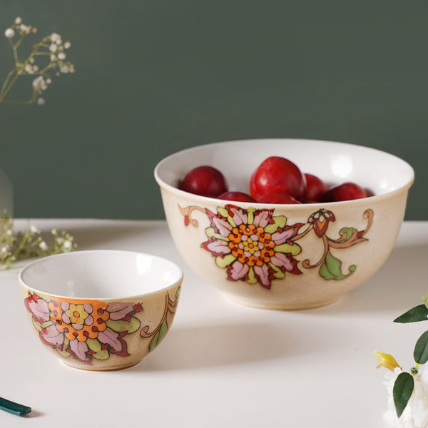 Ikebana Serving Bowl 7.5 Inch 1.8 L - Bowl, ceramic bowl, serving bowls, noodle bowl, salad bowls, bowl for snacks, large serving bowl | Bowls for dining table & home decor