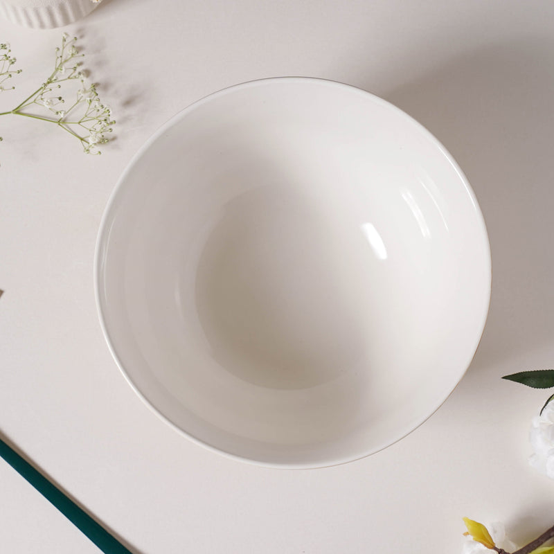 Ikebana Deep Bowl 7.5 Inch 1.8 L - Bowl, ceramic bowl, serving bowls, noodle bowl, salad bowls, bowl for snacks, large serving bowl | Bowls for dining table & home decor