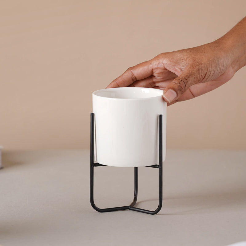 Indoor Porcelain Planters Medium - Plant pot and plant stands | Room decor items