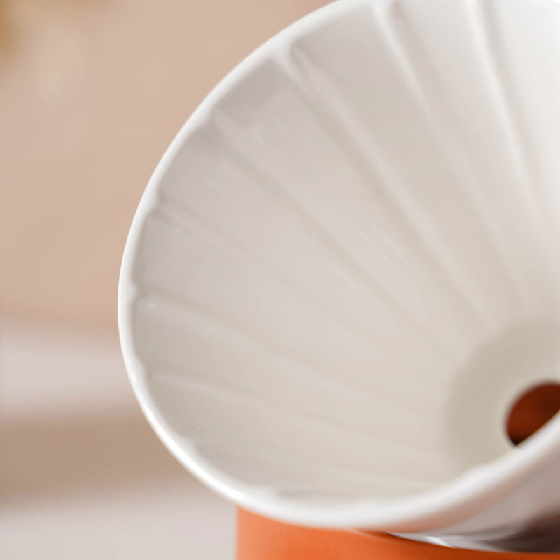 Pour Over Coffee Pot Set Orange 400 ml - Coffee pot, coffee strainer, pot set | Coffee pot set for Dining table & Home decor