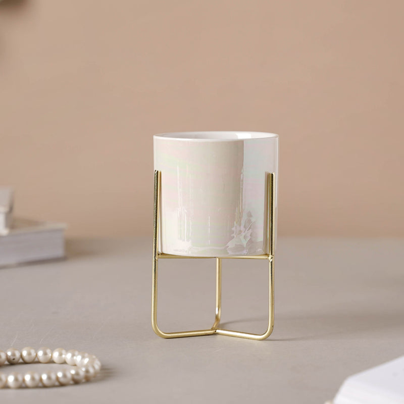 Indoor Porcelain Planters Medium - Plant pot and plant stands | Room decor items