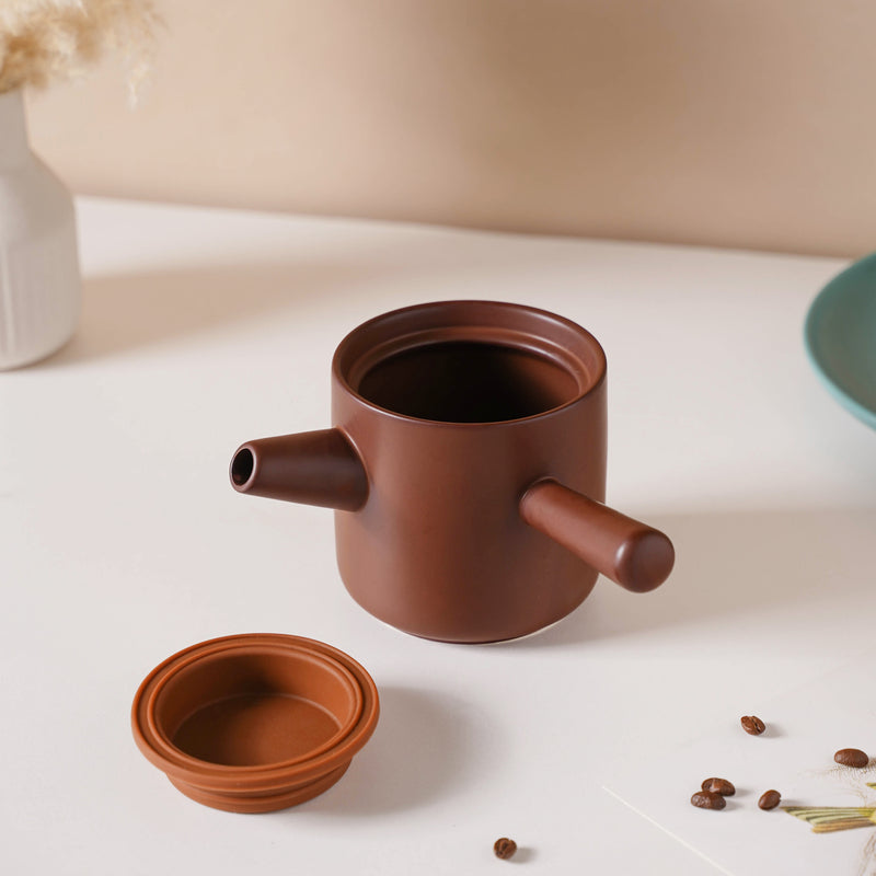 Pour Over Coffee Pot Set Brown 400 ml - Coffee pot, coffee strainer, pot set | Coffee pot set for Dining table & Home decor
