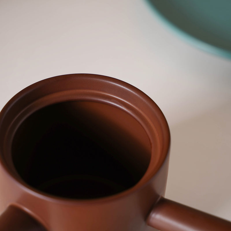 Pour Over Coffee Pot Set Brown 400 ml - Coffee pot, coffee strainer, pot set | Coffee pot set for Dining table & Home decor