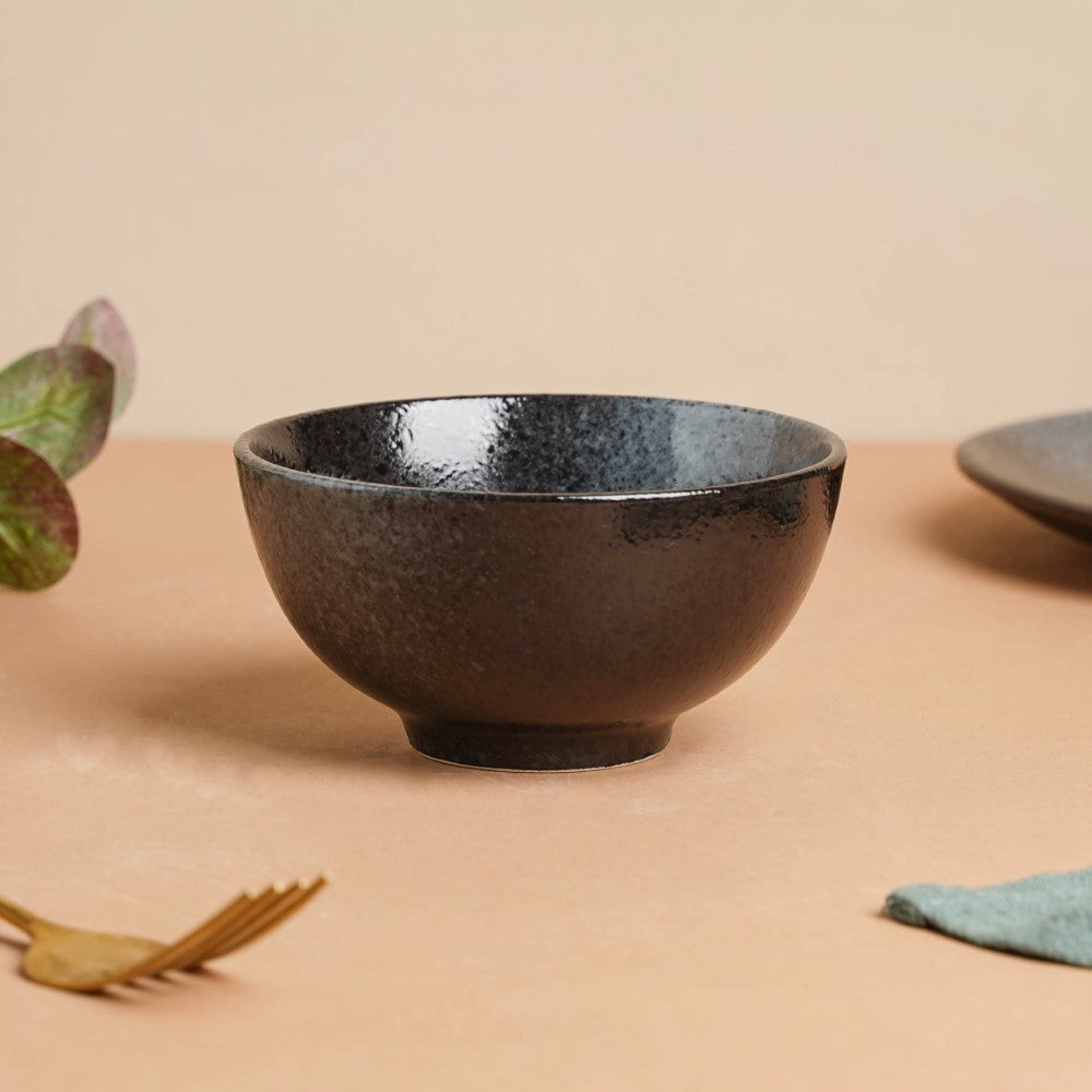 Onyx Finish Stoneware Snack Bowl 200ml