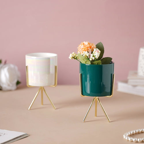 Porcelain Flower Pot - Indoor plant pots and flower pots | Home decoration items