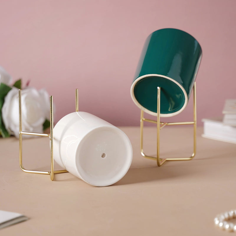 Porcelain Flower Pot - Indoor plant pots and flower pots | Home decoration items